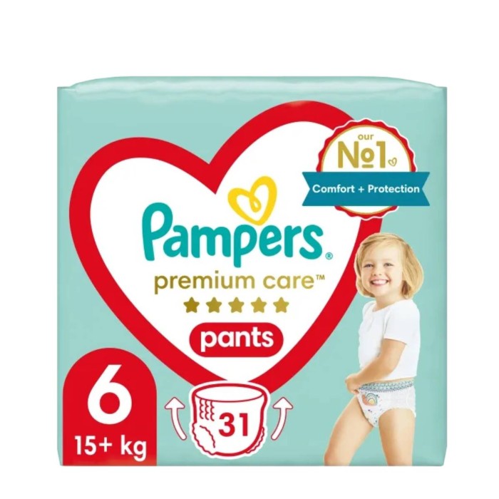 Pampers Premium Care No 6 (15kg+) Diapers - Pants 31pcs