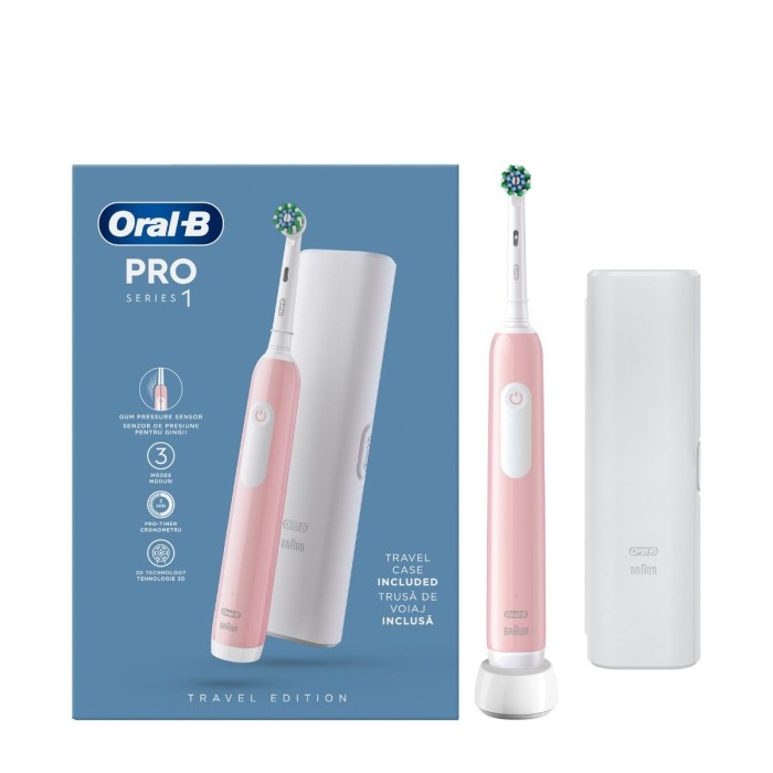 Oral-B Pro Series 1 - Ροζ Ηλεκτρική Οδοντόβουρτσα & Θήκη Ταξιδίου