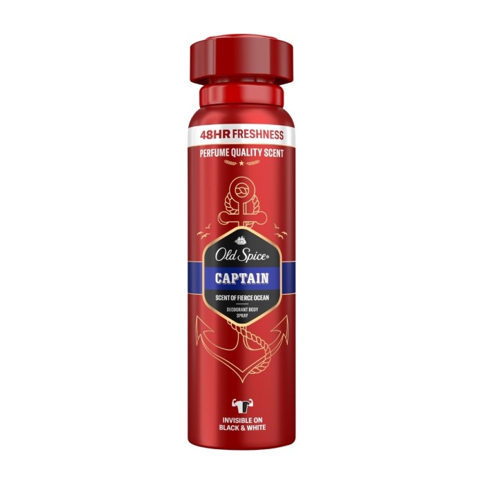 Old Spice Captain - Deodorant Body Spray For Men 150 ml