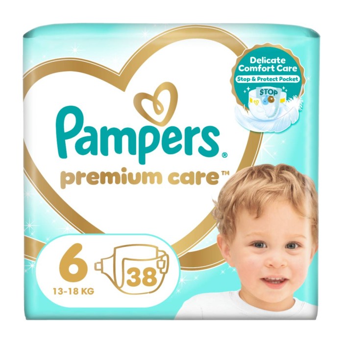 Pampers Premium Care No. 6 (13kg+) Baby Diapers 38pcs