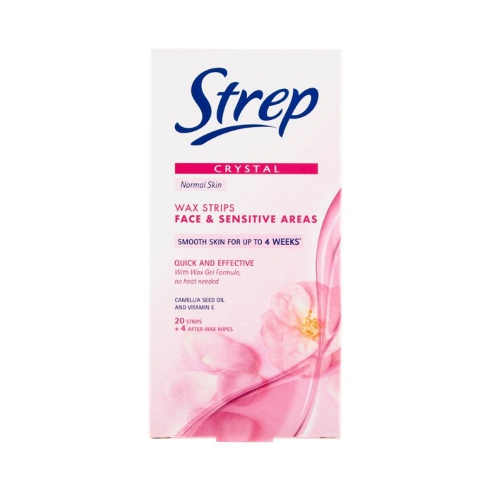 Strep Crystal Ταινίες Αποτρίχωσης για Πρόσωπο & Μπικίνι 20 τμχ