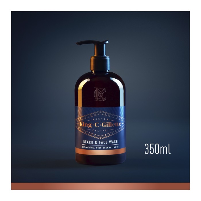 King C. Gillette Men’s Beard And Face Wash, 350ml
