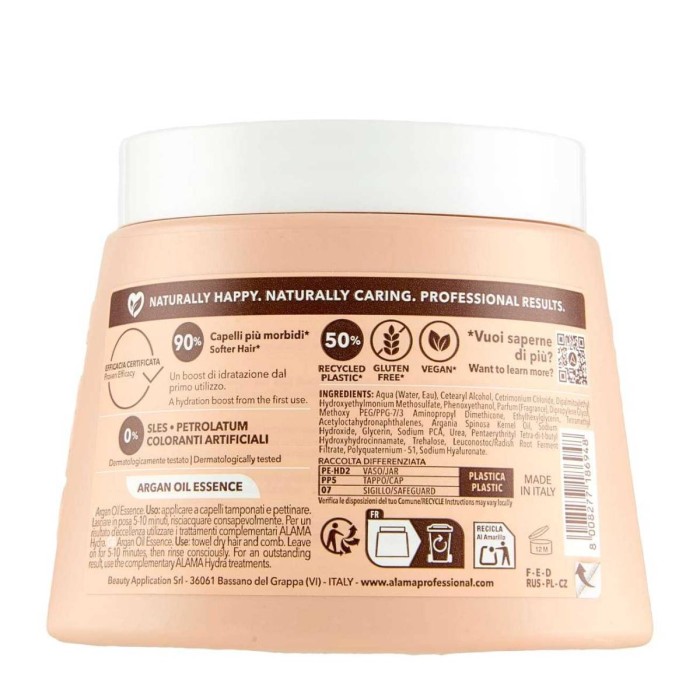 Alama Hydra Ενυδατική Μάσκα Μαλλιών 500ml