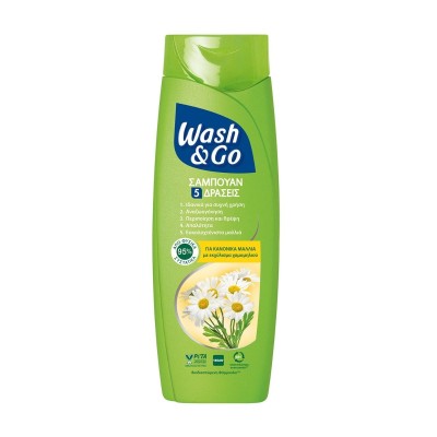 Wash & Go Shampoo for Normal Hair, 360ml