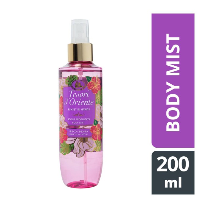 Tesori dOriente Sunset Ιn Hawaii Αρωματικό Σπρέι Σώματος 200ml