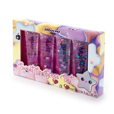 Tricoastal Σετ Lip Gloss Αστεράκια, 4τμχ