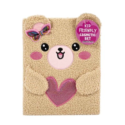 Tricoastal Γούνινο Σετ Μακιγιάζ Φράουλα Ροζ Καρδιά