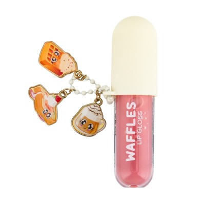 Tricoastal Waffle Lip Gloss Set with Metallic Charm – Sweet Shades Lip Gloss Set