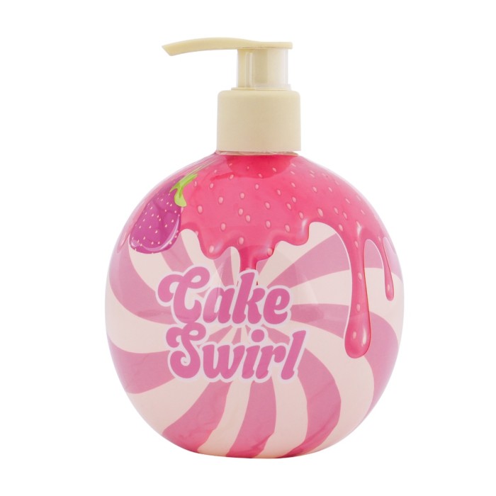 Tricoastal Cake Swirl Glitter Hand Soap – Cream Soap 500 ml with Charm