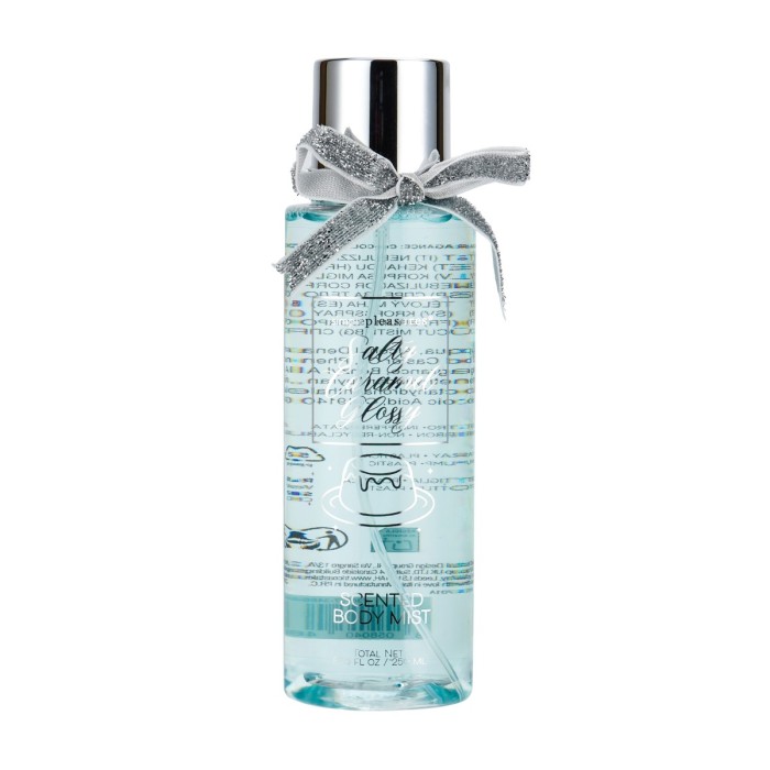 Tricoastal Body Spray with Glitter & Vanilla-Almond Fragrance