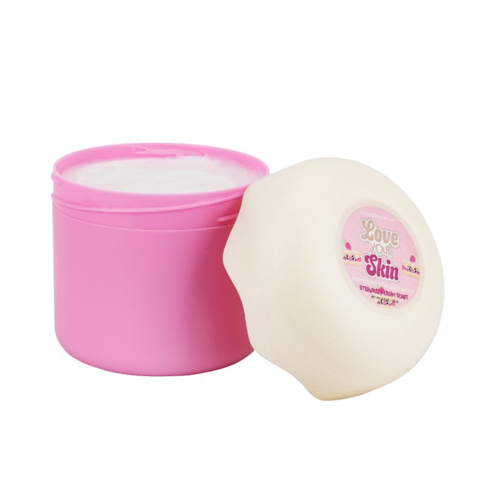 Tricoastal Strawberry Body Butter – Strawberry Body Butter with Colored Lid