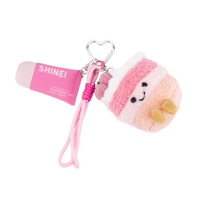 Tricoastal Strawberry Cake Hand Cream Keychain – Μπρελόκ με Κρέμα Χεριών Κέικ Φράουλας