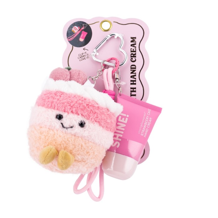 Tricoastal Strawberry Cake Hand Cream Keychain – Μπρελόκ με Κρέμα Χεριών Κέικ Φράουλας