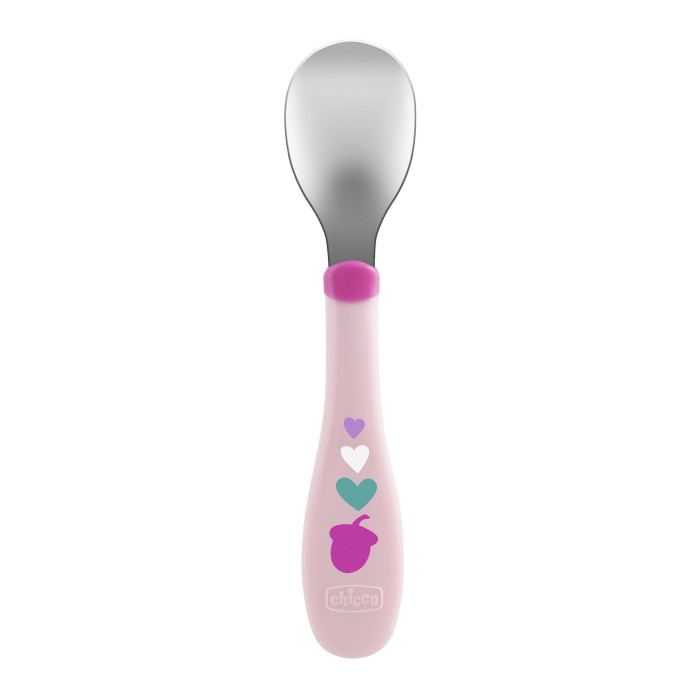Chicco Fork & Spoon 18m+ Pink 2pcs