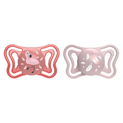 Chicco PhysioForma Air Πιπίλα Σιλικόνης για 6-16m 2τμχ Ροζ