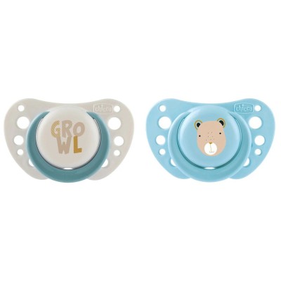 Chicco PhysioForma Air Πιπίλα Σιλικόνης για 0-6m 2τμχ Μπελ-Σιελ