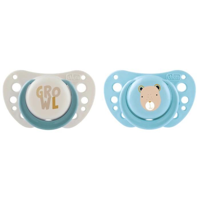 Chicco PhysioForma Air Πιπίλα Σιλικόνης για 0-6m 2τμχ Μπελ-Σιελ