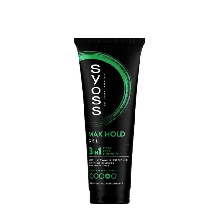 Syoss Gel Max Hold Τζελ Μαλλιών για Πολύ Δυνατό Κράτημα 250ml