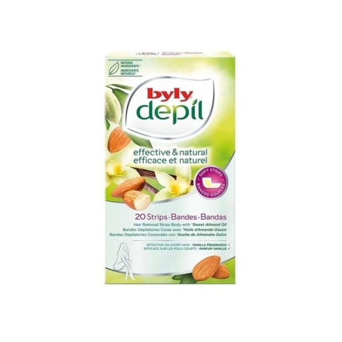 Byly Depil Sweet Almond Oil Body Strips 20pcs