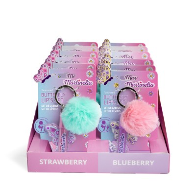 WORLD BUTTERFLY LIP & POMPOM SET