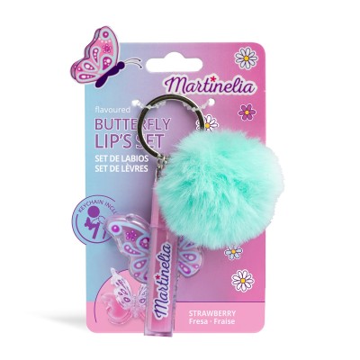 WORLD BUTTERFLY LIP & POMPOM SET
