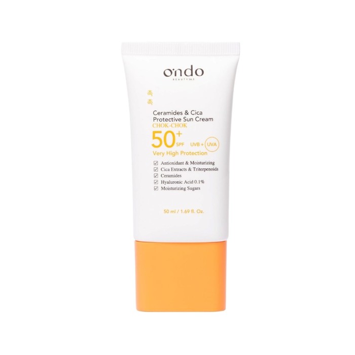 Ondo Beauty 36.5 Ceramides & Cica Facial Sunscreen SPF50+ 50ml