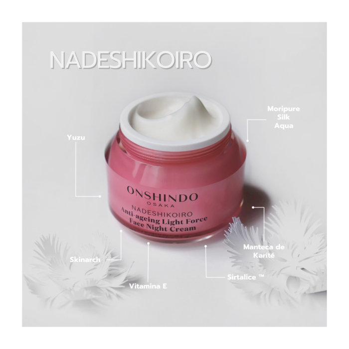 Onshindo Nadeshikoiro Anti-ageing Light Force Αντιγηραντική Κρέμα Νύχτας Προσώπου 50ml
