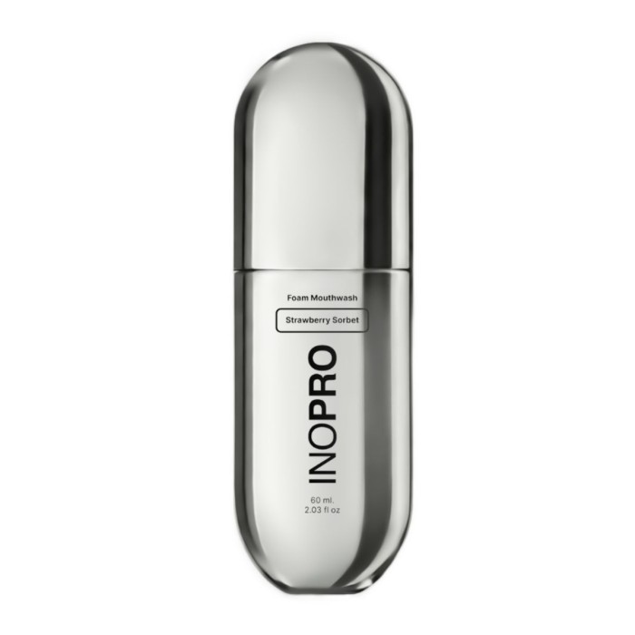 Inopro Foam Mouthwash Strawberry Sorbet With Hyaluronic Acid & Vitamin C 60ml