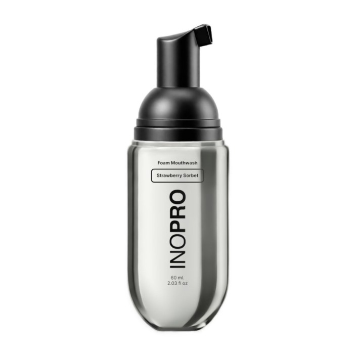 Inopro Foam Mouthwash Strawberry Sorbet With Hyaluronic Acid & Vitamin C 60ml