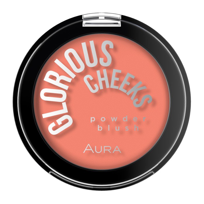 Aura Glorious Cheeks Powder Blush 210 Coral Crush 5g