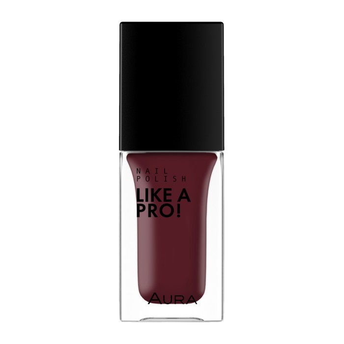 Aura Like A Pro! Nail Polish 121 Dark Plum Red 9.5ml