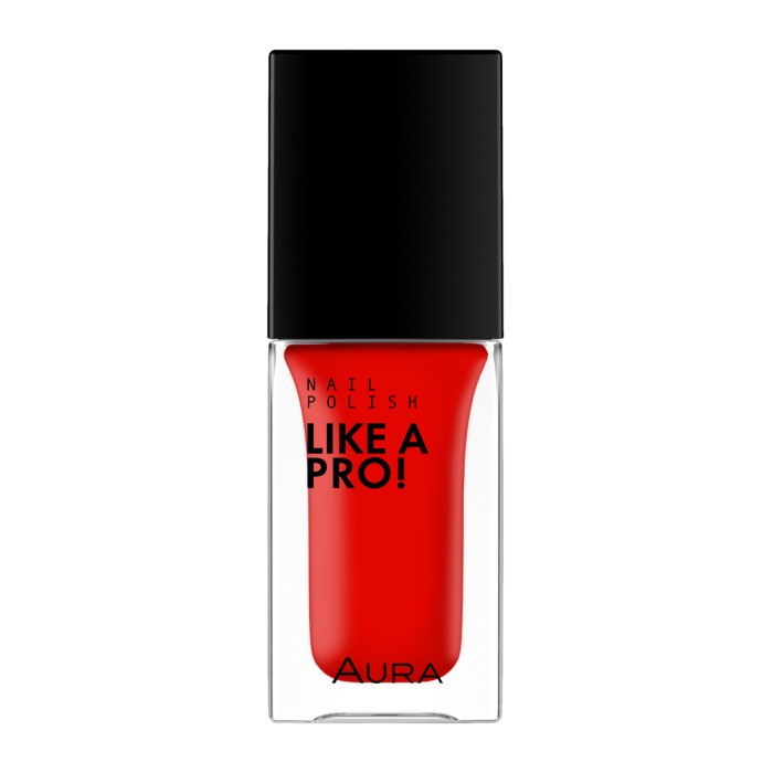Aura Like A Pro! Nail Polish 126 Coral Red 9.5ml