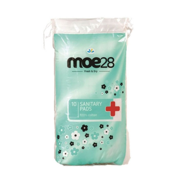 Moe28 Sanitary Pads 100% Cotton Σερβιέτες 10pcs