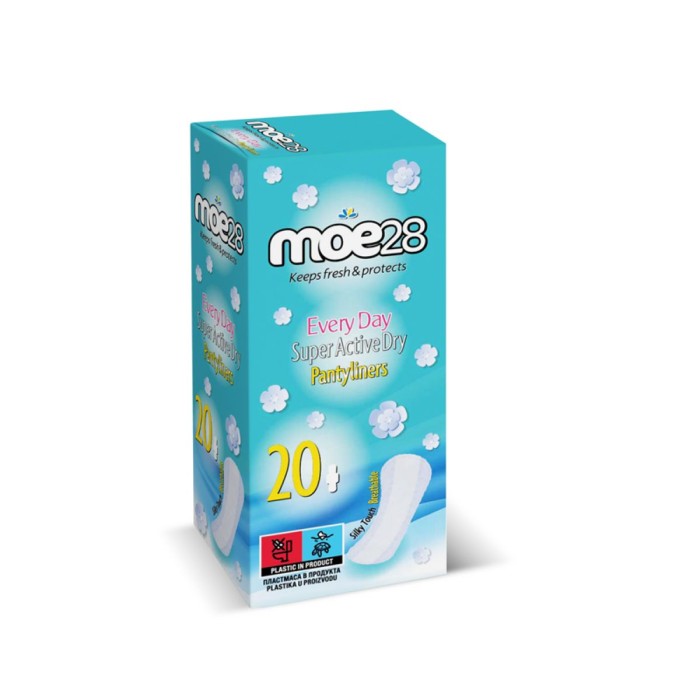 Moe28 Active Dry Σερβιετάκια Ημέρας 20τμχ