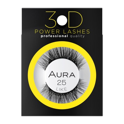 Aura 3D False Eyelashes No. 25 Like