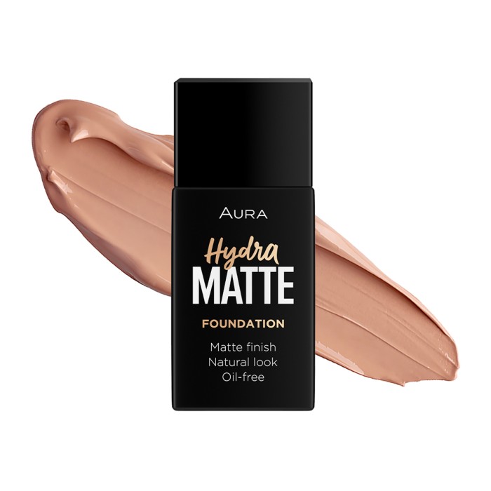 Aura Hydra Matte Liquid Foundation 014 Caramel Dream 30ml