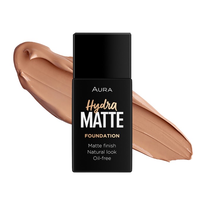 Aura Hydra Matte Liquid Foundation 018 Bronze Goddess 30ml