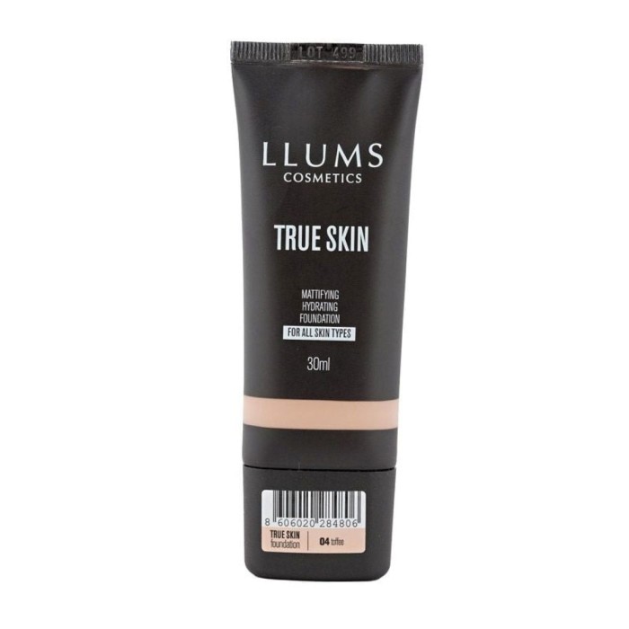Llums True Skin Υγρό Foundation Toffee 30ml
