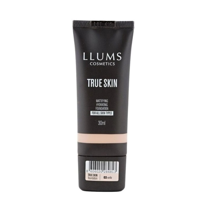 Llums True Skin Υγρό Foundation Vanilla 30ml