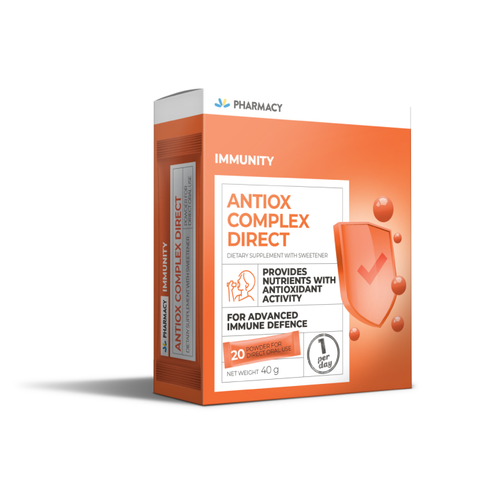 Pharmacy Antiox Complex Direct Dietary Supplement 20pcs