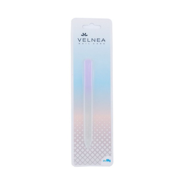 Velnea Nail File Small Glassed Pink 1pcs