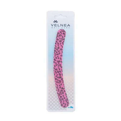 Velnea Nail File Oval Pink Leopard 1pcs