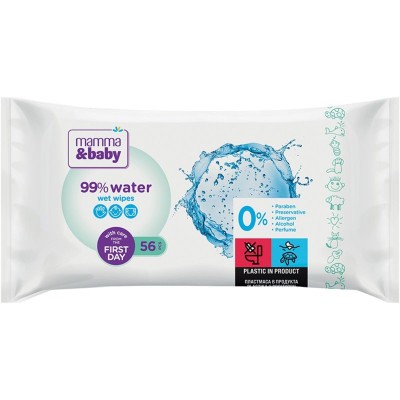 Mamma&Baby Wet Wipes 56pcs