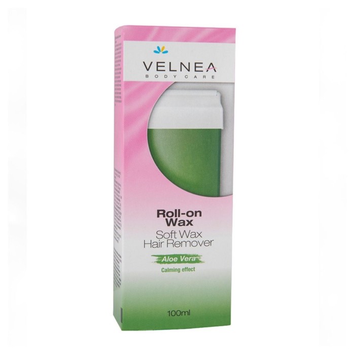 Velnea Roll On Depilation Wax - Aloe Vera, 100ml