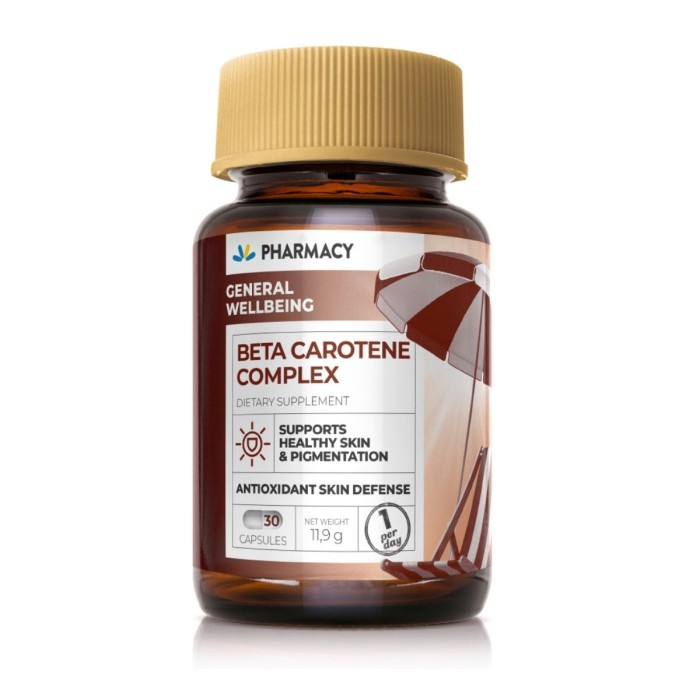 Pharmacy Beta Carotene Complex  - Συμπλήρωμα Διατροφής με Β-Καροτένιο, 30 Κάψουλες