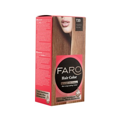 Faro Hair Dye 7.2 Hazelnut Blonde