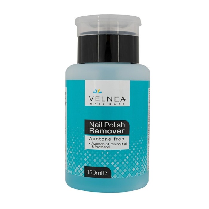 Velnea Acetone - Free Nail Polish Remover With Pump, 70ml