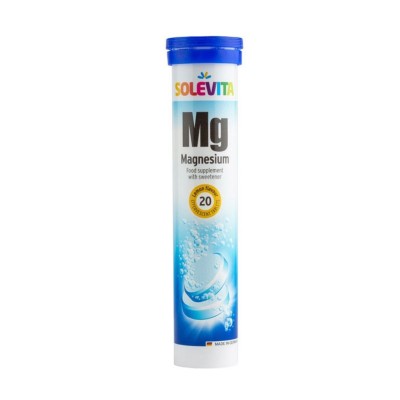 Solevita Magnesium - Μαγνήσιο σε Αναβράζουσα Μορφή, 20 Ταμπλέτες