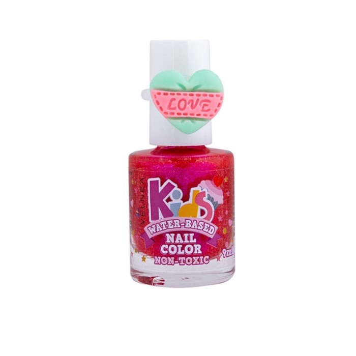 Velnea Kids Nail Color Παιδικό Βερνίκι Νυχιών Pink Glitter 9ml