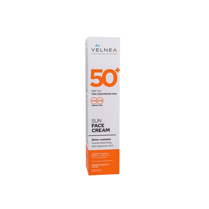 Velnea Sun Face Cream Αντηλιακή Κρέμα Προσώπου SPF50+ 50ml